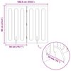 vidaXL Cl&ocirc;ture pliable pour animaux 2 pcs Blanc 100,5 x 38 x 90 cm