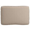 vidaXL Set de coussins de palette 3 pcs Taupe 120 x 80 x 12 cm