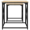 vidaXL Tables basses gigognes 2 pcs chêne sonoma bois d'ingénierie
