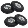 vidaXL Roue de diable 4 pcs Caoutchouc 4.10/3.50-4 (260 x 83 mm)