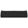 vidaXL Coussin de Dos Noir 180 x 24 x 50 cm Velours