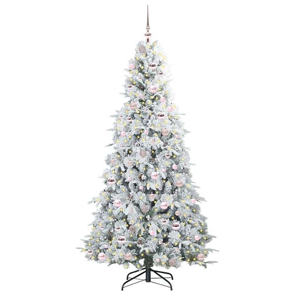 vidaXL Sapin de No&euml;l Artificiel &agrave; Branches Articul&eacute;es Blanc 210 cm