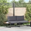 vidaXL Canap&eacute; de jardin Anthracite 200,5 x 70 x 85,5 cm Acier