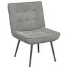 vidaXL Chaise de relaxation avec tabouret Gris clair Velours