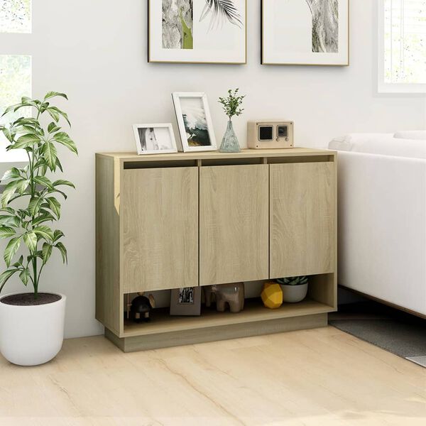vidaXL Buffet Chêne sonoma 97x31x75 cm Bois d'ingénierie
