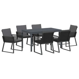 vidaXL Ensemble de salle &agrave; manger pour jardin 7 pcs Anthracite