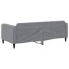 vidaXL Lit de repos sans matelas gris clair 90x200 cm tissu