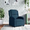 vidaXL Fauteuil inclinable bleu velours