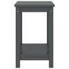 vidaXL Table de chevet gris foncé 35x30x47 cm bois de pin massif