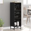vidaXL Haut Armoire Chêne noir 35 x 37 x 117 cm Bois d'ingénierie