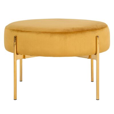 House Nordic Pouf Evie Jaune moutarde