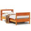 vidaXL Cadre de lit sans matelas cire marron 100x200cm bois pin massif