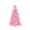 vidaXL Sapin de No&euml;l avec 300 LED avec support Rose 180 cm PVC