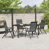 vidaXL Ensemble de salle à manger pour jardin 5 pcs Gris
