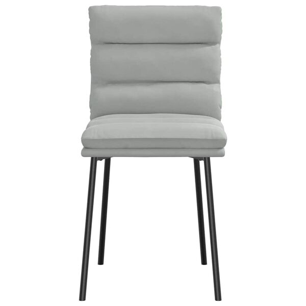 vidaXL Chaises à manger lot de 6 gris clair velours