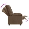 vidaXL Fauteuil inclinable Marron Tissu