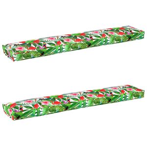 vidaXL Set de coussins de palette Floral 2 pcs Jungle tropicale