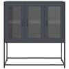 vidaXL Buffet anthracite 100,5x39x107 cm acier laminé à froid
