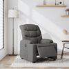 vidaXL Fauteuil inclinable électrique Gris foncé Tissu