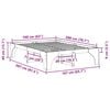 vidaXL Cadre de lit Blanc 160 x 200 cm Pin massif