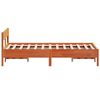 vidaXL Cadre de lit sans matelas cire marron 140x190cm bois pin massif