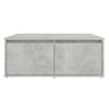 vidaXL Table basse gris béton 80x80x31 cm bois d'ingénierie