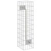 vidaXL Robinet Gabion Argent&eacute; 25 x 25 x 100 cm Acier inoxydable