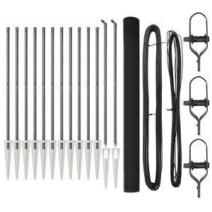 vidaXL Cl&ocirc;ture en fil soud&eacute; avec pointes 25 x 1,5 m Gris Maille