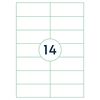 rillprint &Eacute;tiquettes autocollantes 105x42,4 mm 1000 feuilles Blanc