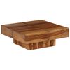 vidaXL Table basse 80x80x30 cm bois d'acacia massif