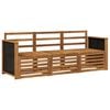 vidaXL Ensembles de canap&eacute;s 3 pcs Bois d'Acacia Massif