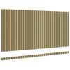 vidaXL Toile de rechange pour auvent Vert et jaune 580 x 295 cm