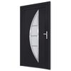 vidaXL Porte d'entrée anthracite 88x200 cm PVC
