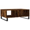 vidaXL Table basse ch&ecirc;ne fum&eacute; 90x60x35 cm bois d'ing&eacute;nierie