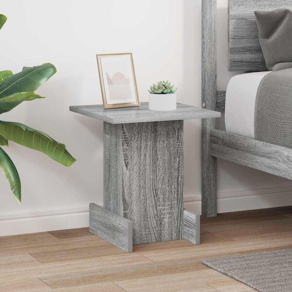 vidaXL Table d'appoint Gris Sonoma 35,5 x 35 x 40 cm Bois d'ing&eacute;nierie