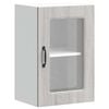 vidaXL Armoire murale de cuisine avec porte vitr&eacute;e "Kalmar" Bois d'ing&eacute;nierie gris Sonoma