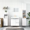 vidaXL Ensemble de meubles salle de bain 3 pcs blanc bois d'ingénierie