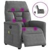 vidaXL Fauteuil inclinable de massage &eacute;lectrique gris fonc&eacute;