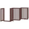 vidaXL Barri&egrave;re pour chien porte pliable 15 panneaux bois de peuplier