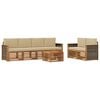 vidaXL Ensemble de canap&eacute;s d'ext&eacute;rieur 7 pcs Naturel et Beige