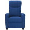 vidaXL Fauteuil électrique de massage Bleu Tissu