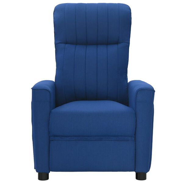 vidaXL Fauteuil électrique de massage Bleu Tissu