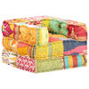 vidaXL Pouf modulaire Patchwork Tissu