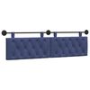 vidaXL T&ecirc;te de lit suspendue Bleu police 190 x 55 x 7 cm Velours