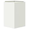 vidaXL Jardini&egrave;res 2 pcs blanc hexagone 46x40x45 cm acier