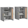 vidaXL Armoires murales 2 pcs gris b&eacute;ton bois d'ing&eacute;nierie