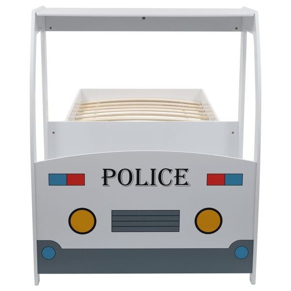 vidaXL Lit voiture de police avec bureau pour enfants 90 x 200 cm