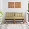 vidaXL 2 Pi&egrave;ce Sofa de milieu ext&eacute;rieur Bois d'Acacia Massif Naturel