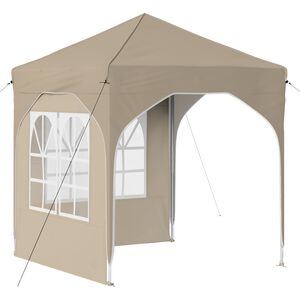 vidaXL Tente de f&ecirc;te pop-up 192 x 192 x 245 cm Cr&egrave;me