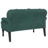 vidaXL Banc avec dossier vert foncé 119,5x64,5x75 cm velours